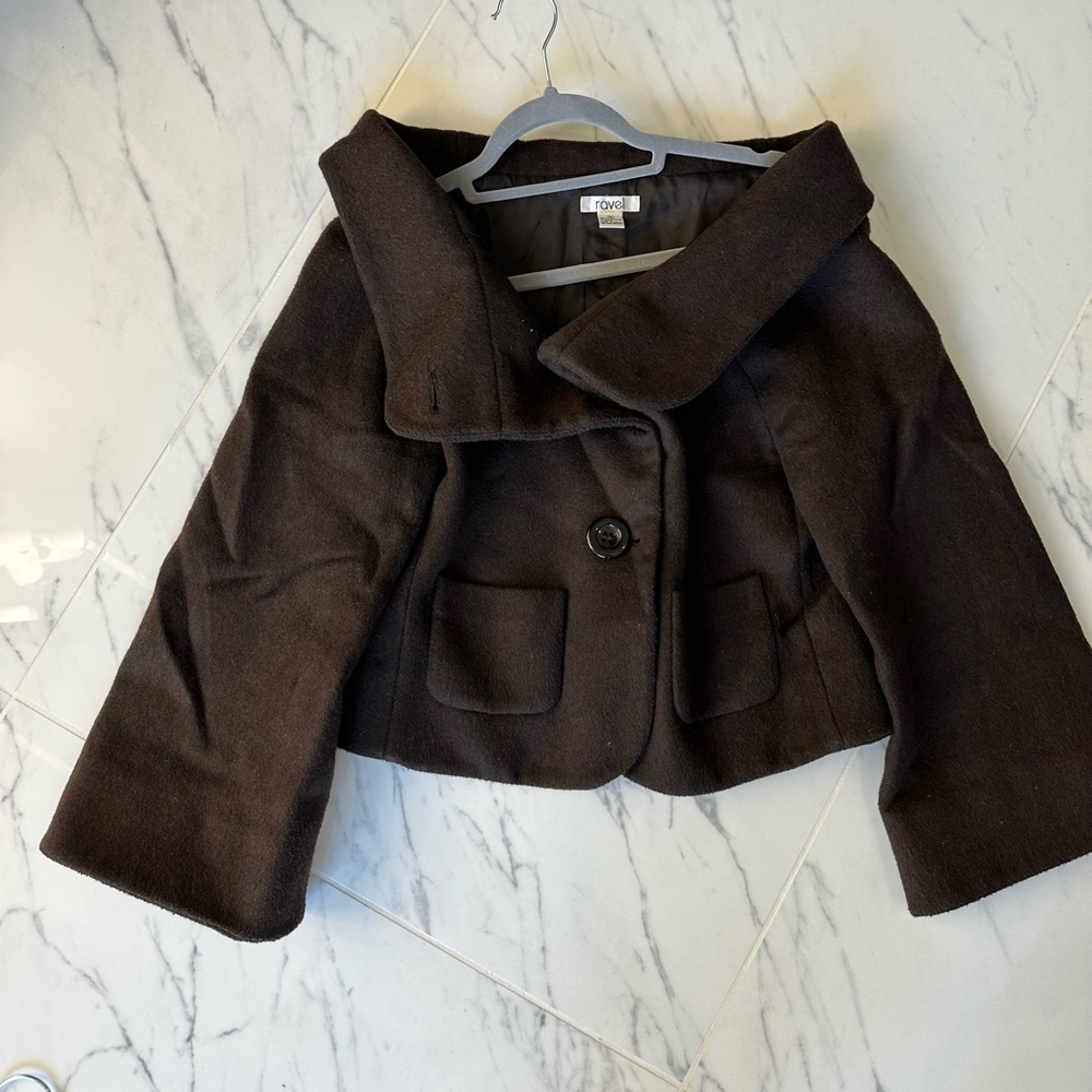 Shawl collar wool jacket SZ MED - Picture 8 of 12